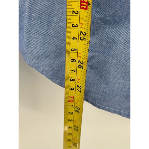 Abercrombie & Fitch Button Down Shirt Muscle Men XXL Blue Long Sleeve - Picture 5 of 10